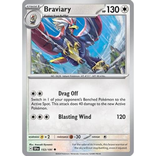Braviary (153) Uncommon Reverse Holofoil - Single