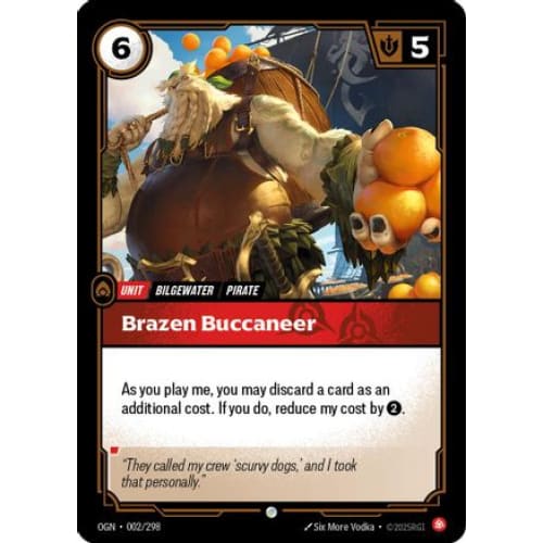Brazen Buccaneer (002/298) - Origins - Single