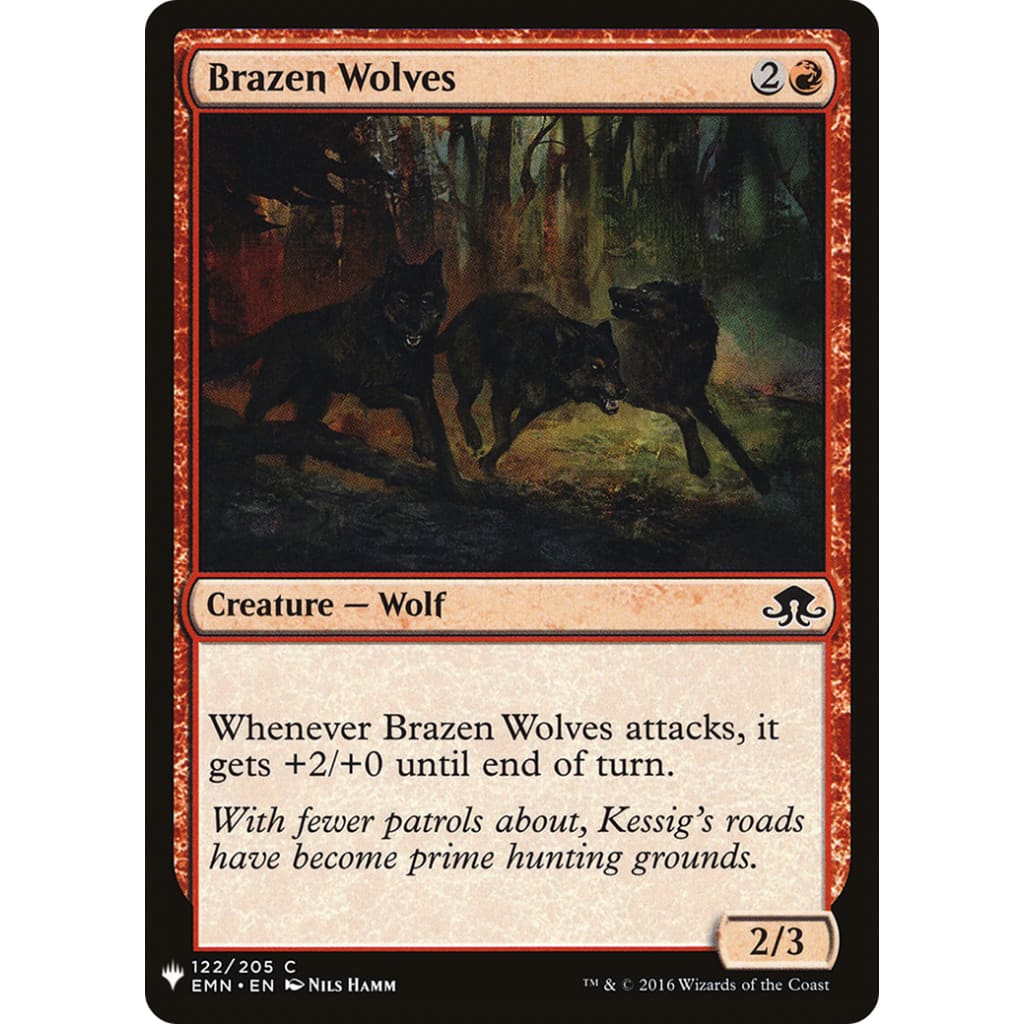 Brazen Wolves (PLST-EMN-122) - Single