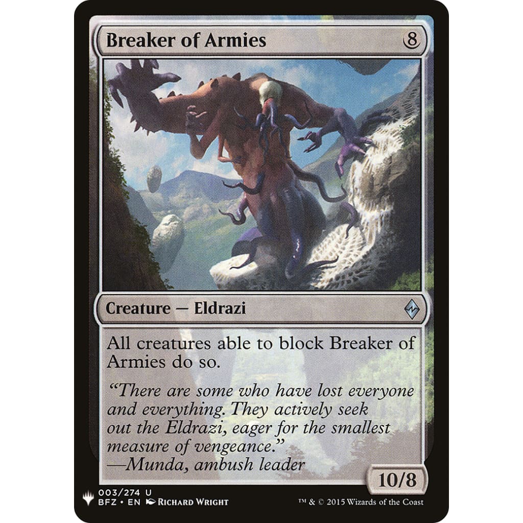 Breaker of Armies (PLST-BFZ-3) - Single