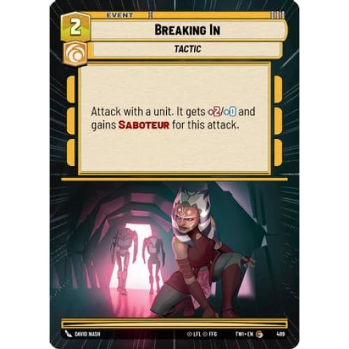 Breaking In (Hyperspace) (489) Foil - Single