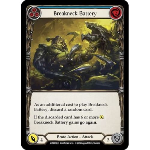 Breakneck Battery (Blue) (WELCOME TO RATHE) 1st Edition