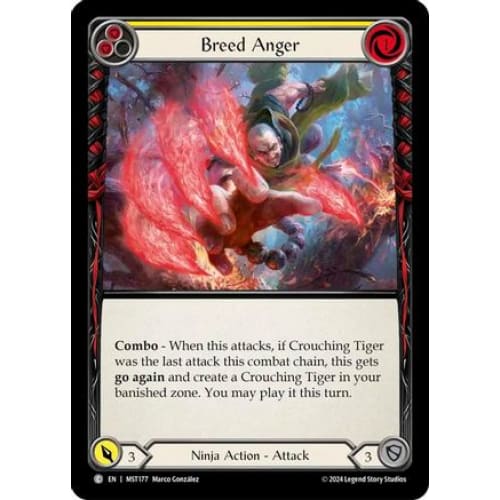 Breed Anger (Yellow) (PART THE MISTVEIL) Rainbow Foil