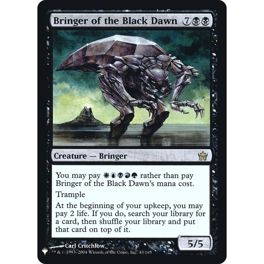 Bringer of the Black Dawn (PLST-5DN-43) Foil - Single
