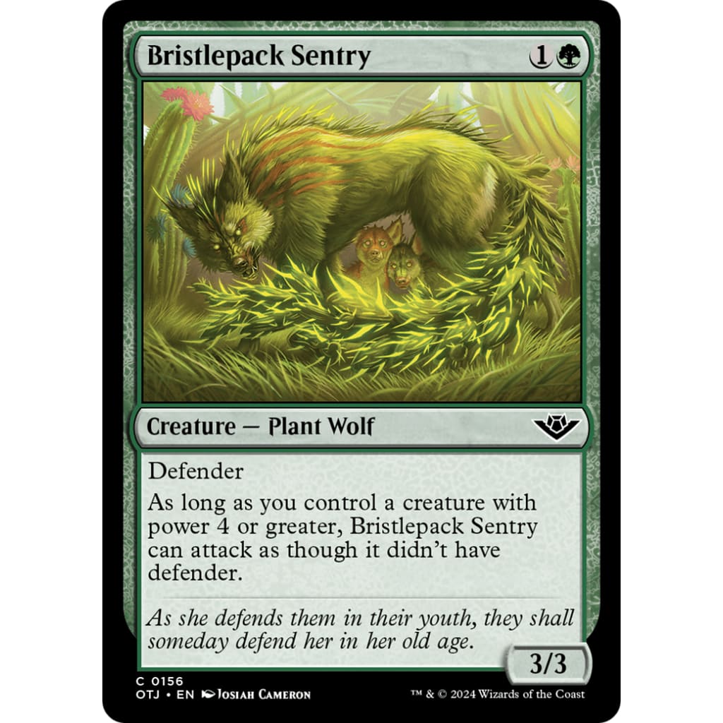 Bristlepack Sentry (OTJ-156) Foil - Single