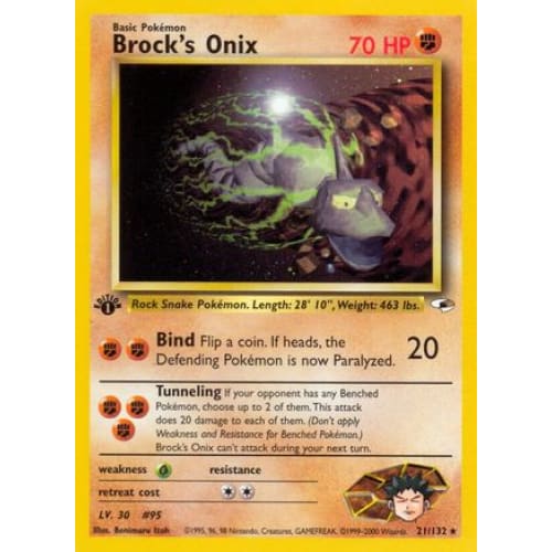 Brock’s Onix (021/132) Rare Classic Unlimited - Single