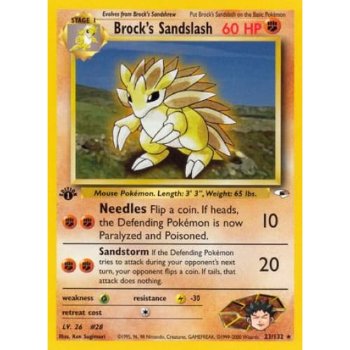 Brock’s Sandslash (023/132) Rare Classic Unlimited - Single