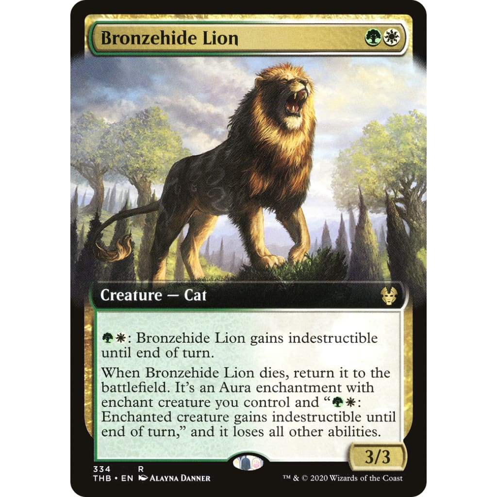 Bronzehide Lion (THB-334): (Extended Art) - Single