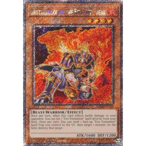 Brotherhood of the Fire Fist - Bear (Platinum Secret Rare)