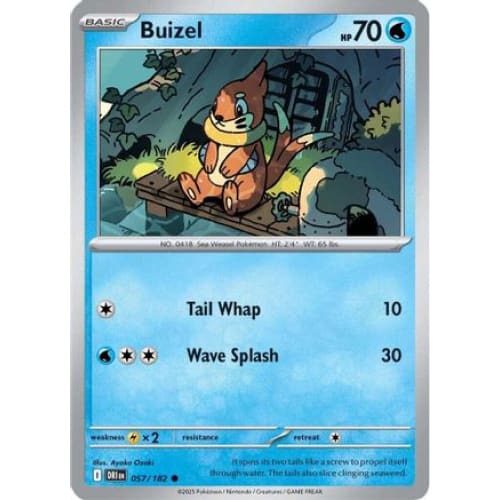 Buizel (57) Common Reverse Holofoil - Single