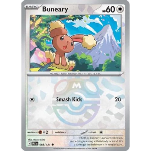 Buneary (Master Ball Pattern) (83) Common Holofoil - Single