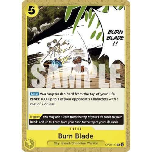 Burn Blade OP08-117 UC Two Legends - Single