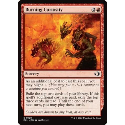 Burning Curiosity (ECL-129) Foil - Single