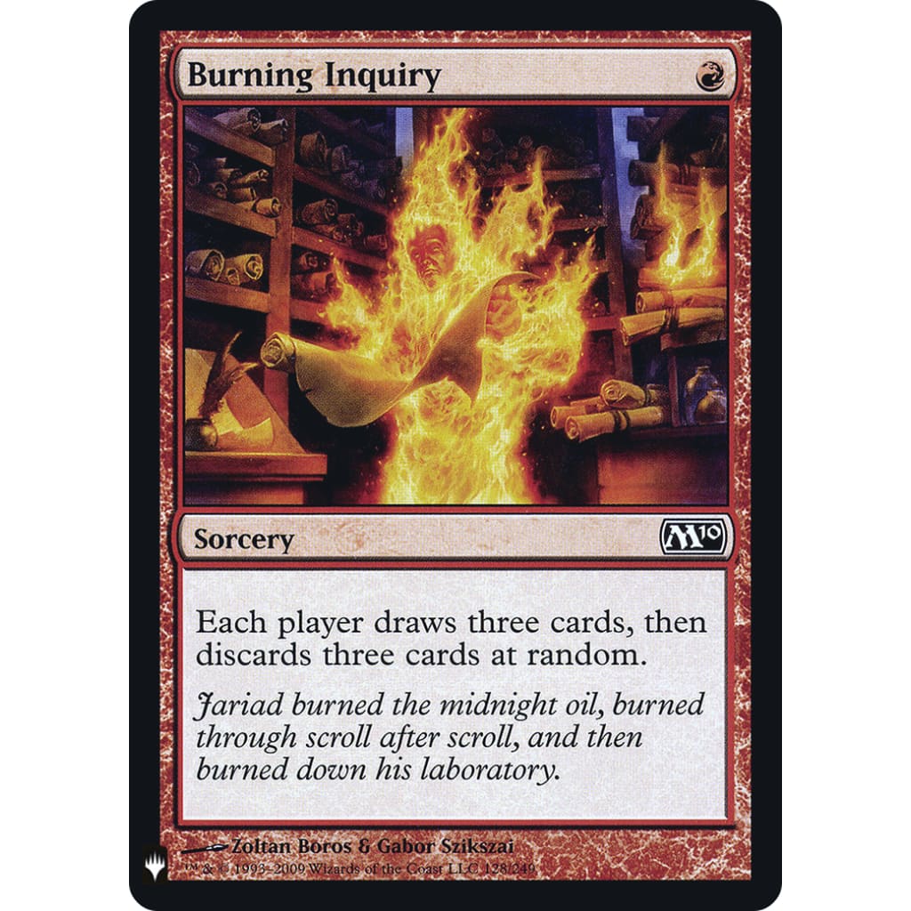 Burning Inquiry (PLST-M10-128) Foil - Single