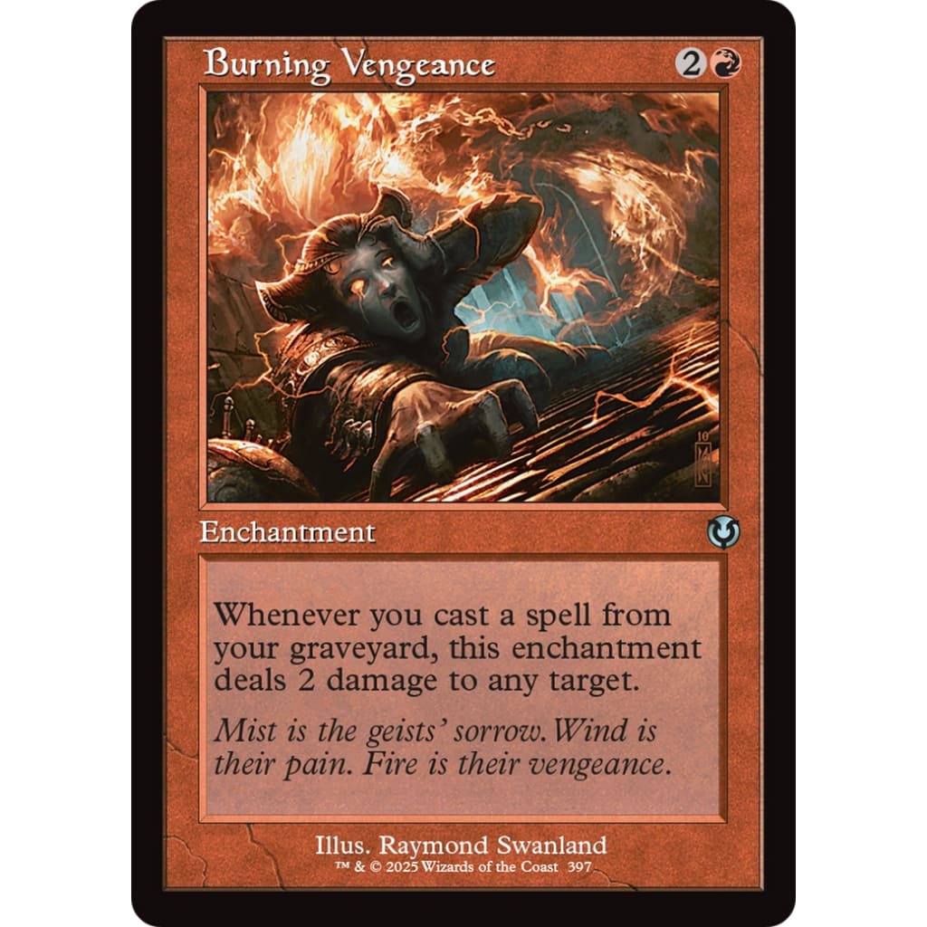 Burning Vengeance (Retro Frame) (INR-397) - Single