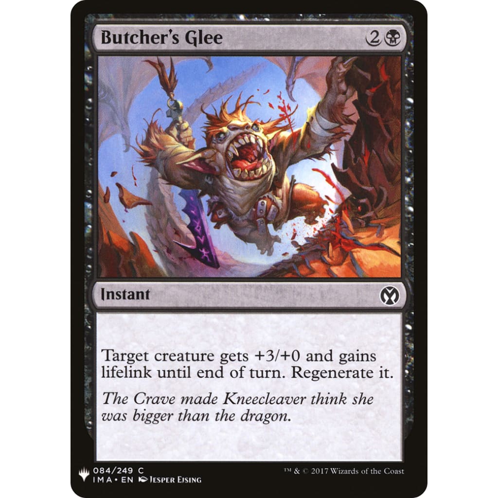 Butcher’s Glee (PLST-IMA-84) - Single