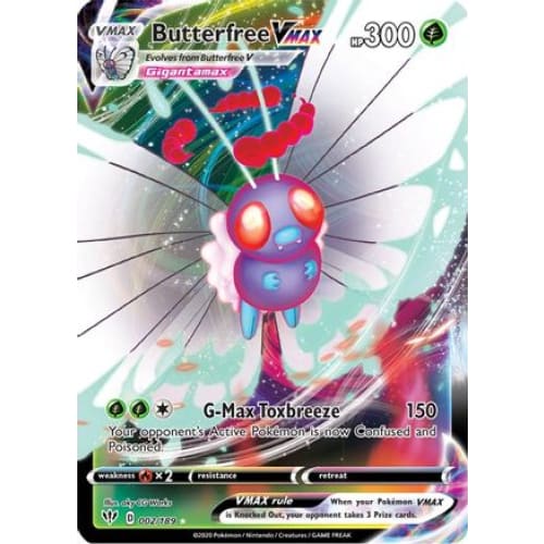 Butterfree VMAX (002/189) Holo Rare Holofoil - Single