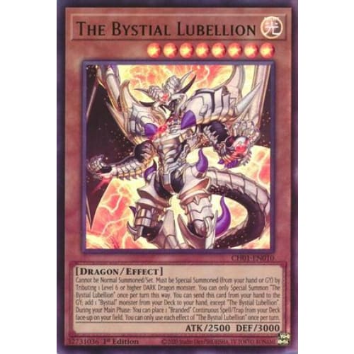 The Bystial Lubellion - CH01-EN010 Ultra Rare 1st Edition