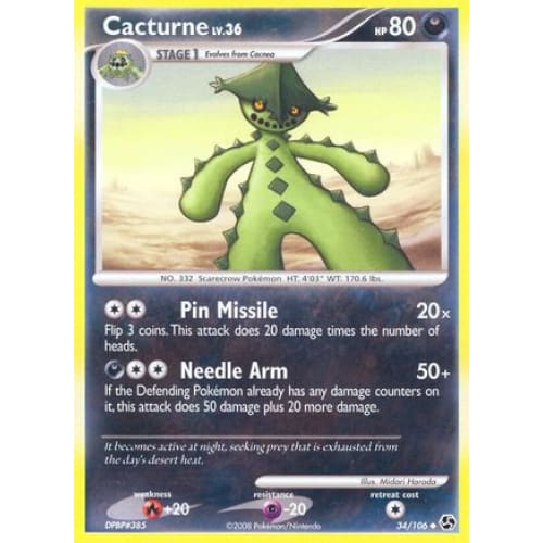 Cacturne (34) Uncommon - Single