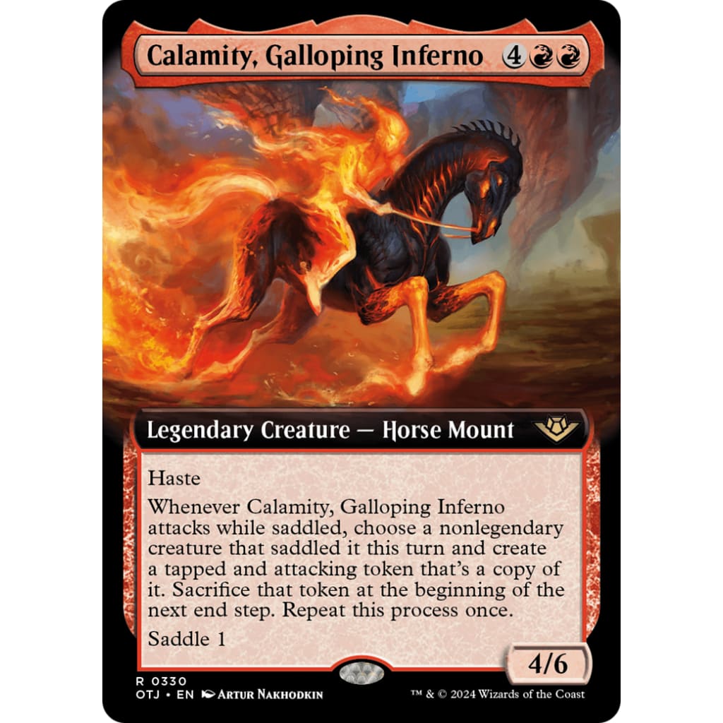 Calamity Galloping Inferno (OTJ-330): (Extended Art)
