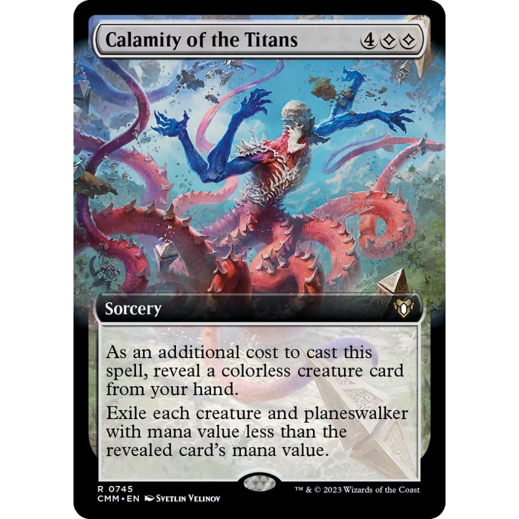 Calamity of the Titans (CMM-745): (Extended Art) Foil