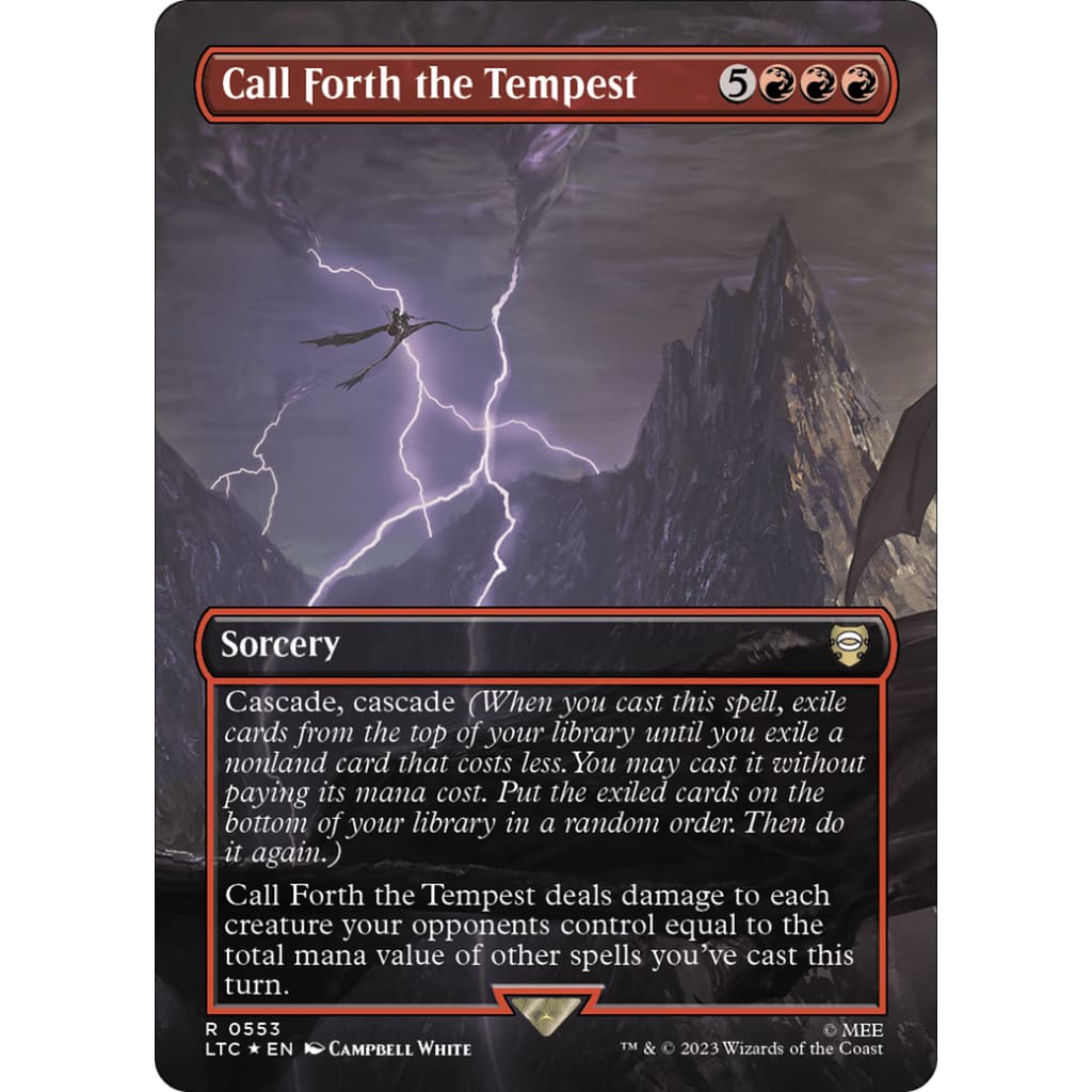 Call Forth the Tempest (LTC-553) (Borderless) Foil - Single