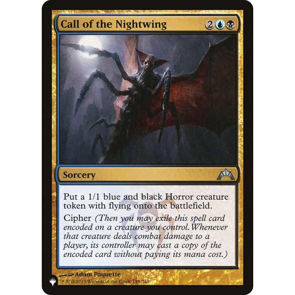 Call of the Nightwing (PLST-GTC-149) - Single