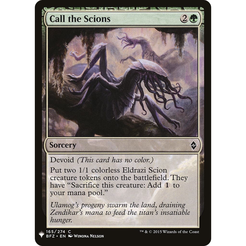 Call the Scions (PLST-BFZ-165) - Single