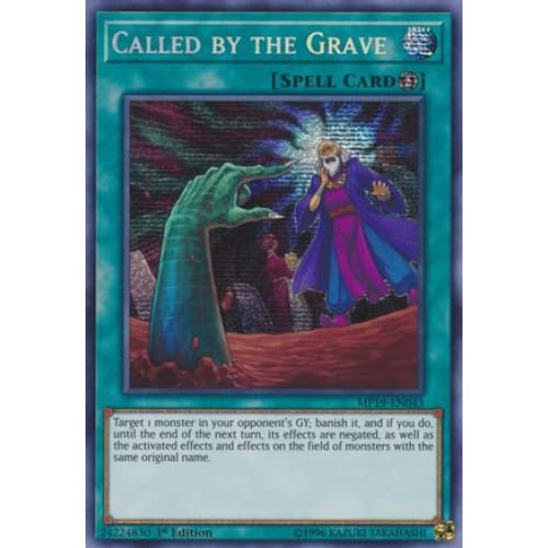 Called by the Grave (MP19-EN043) Prismatic Secret Rare 1st
