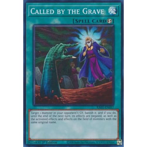 Called by the Grave - RA01-EN057 Super Rare 1st Edition