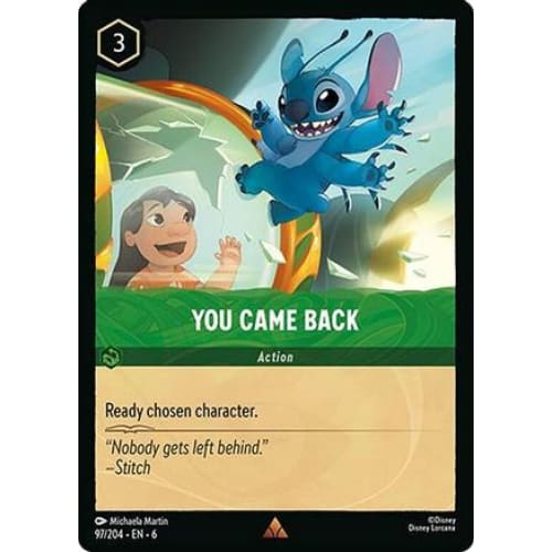 You Came Back (97/204) - Azurite Sea Cold Foil - Single