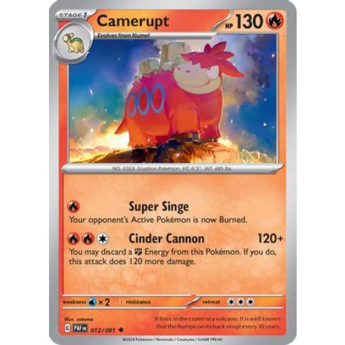 Camerupt (12) Uncommon Reverse Holofoil - Single