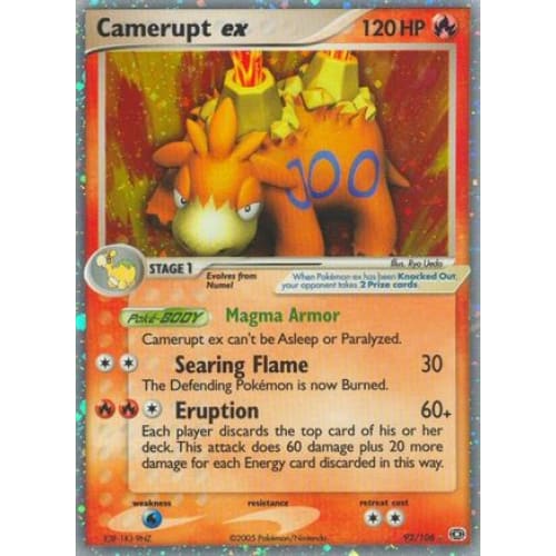 Camerupt ex (092/106) Holo Rare Holofoil - Single