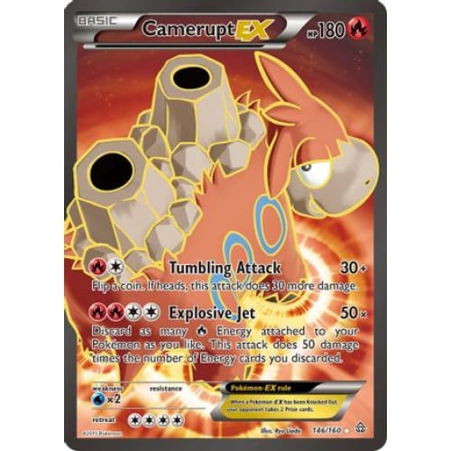 Camerupt-EX (146/160) Ultra Rare Holofoil - Single