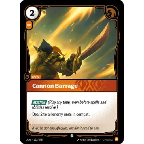 Cannon Barrage (127/298) - Origins - Single