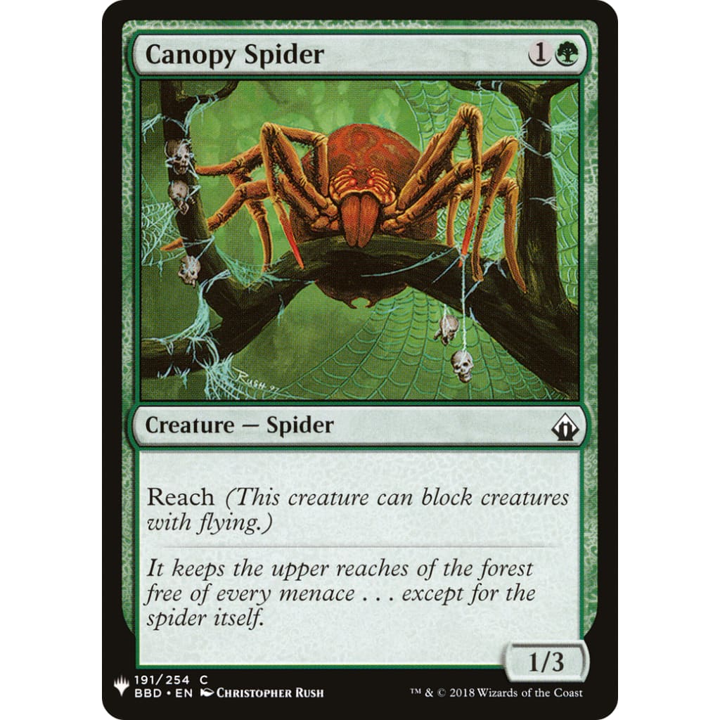 Canopy Spider (PLST-BBD-191) - Single