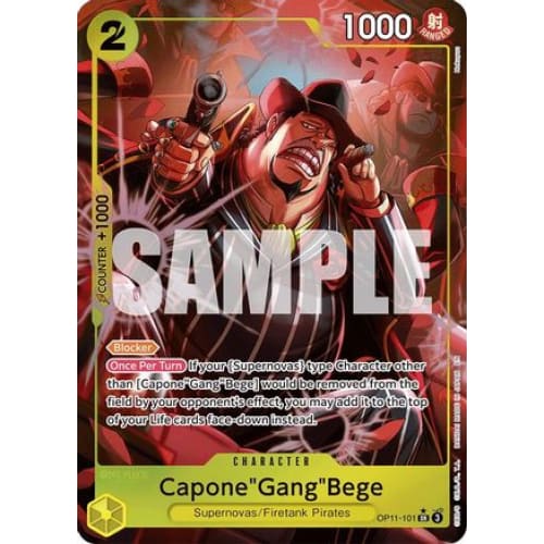 Capone’Gang’Bege (101) (Alternate Art) OP11-101 SR A Fist