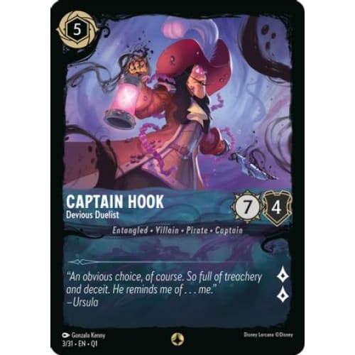 Captain Hook - Devious Duelist (3/31) - Illumineers Quest