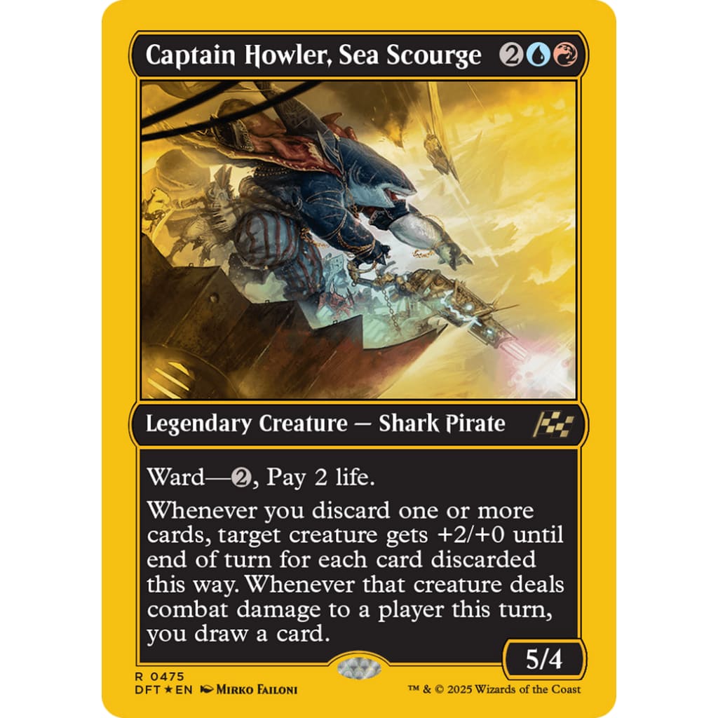 Captain Howler Sea Scourge (First-Place Foil) (DFT-475)