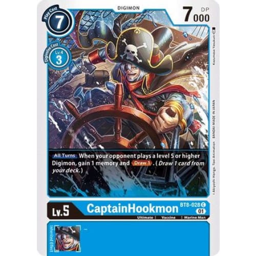 CaptainHookmon - BT8-028 - Common - Single