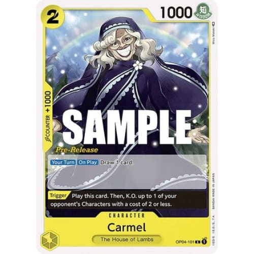 Carmel OP04-101 C Kingdoms of Intrigue Pre-Release Cards