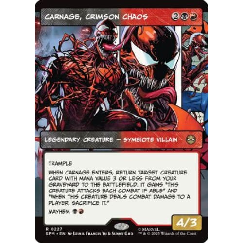 Carnage Crimson Chaos (Borderless) (SPM-227) Foil - Single