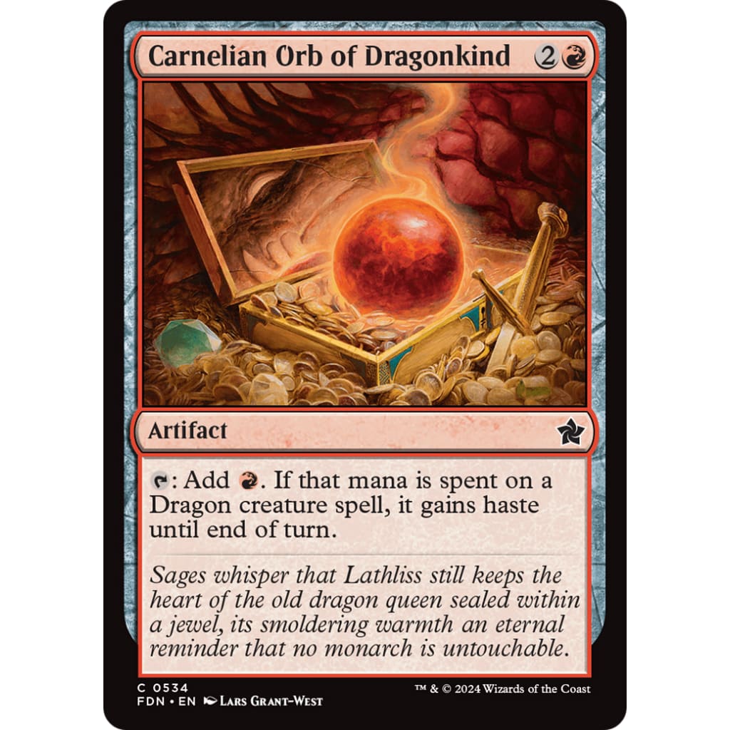 Carnelian Orb of Dragonkind (FDN-534) - Single