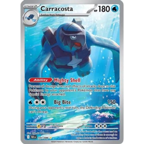 Carracosta - 107/086 (107) Illustration Rare Holofoil