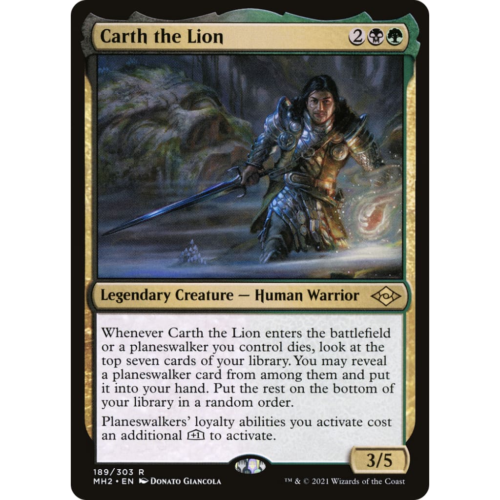 Carth the Lion (MH2-189) Foil - Single