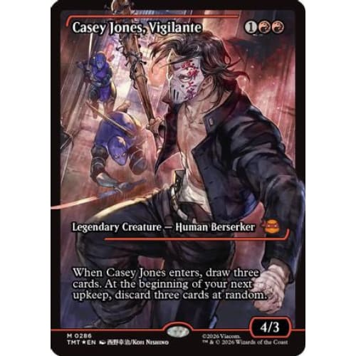 Casey Jones Vigilante (0286) (Showcase) (TMT-286) Foil