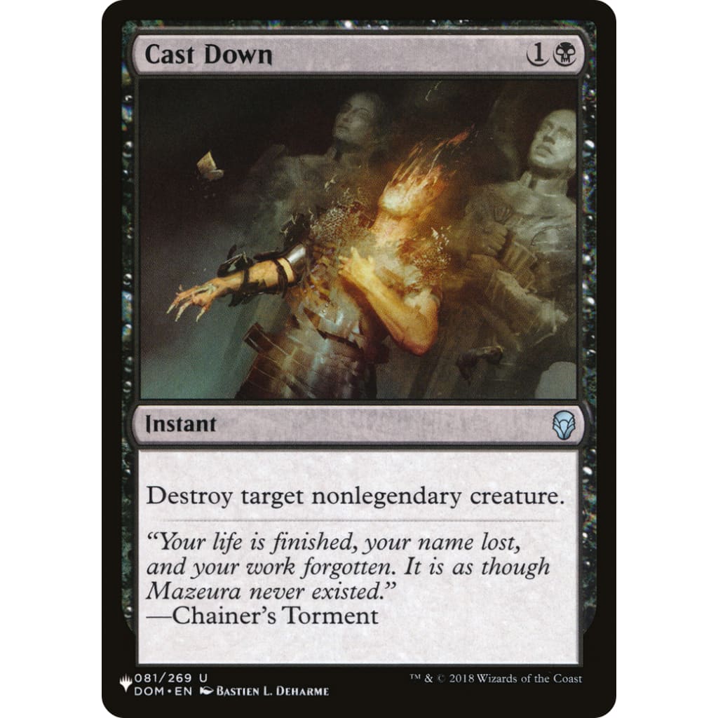 Cast Down (PLST-DOM-81) - Single