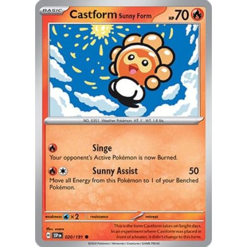 Castform Sunny Form (20) Common - Single