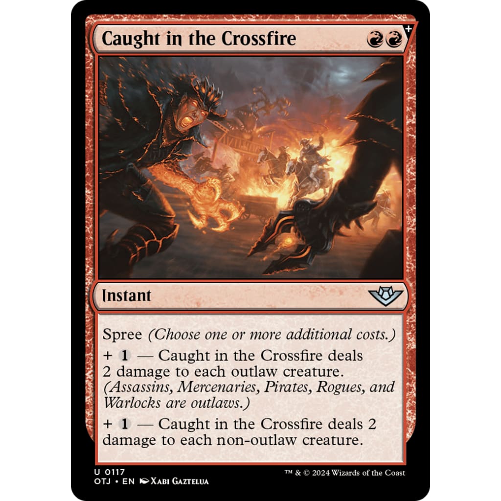 Caught in the Crossfire (OTJ-117) Foil - Single