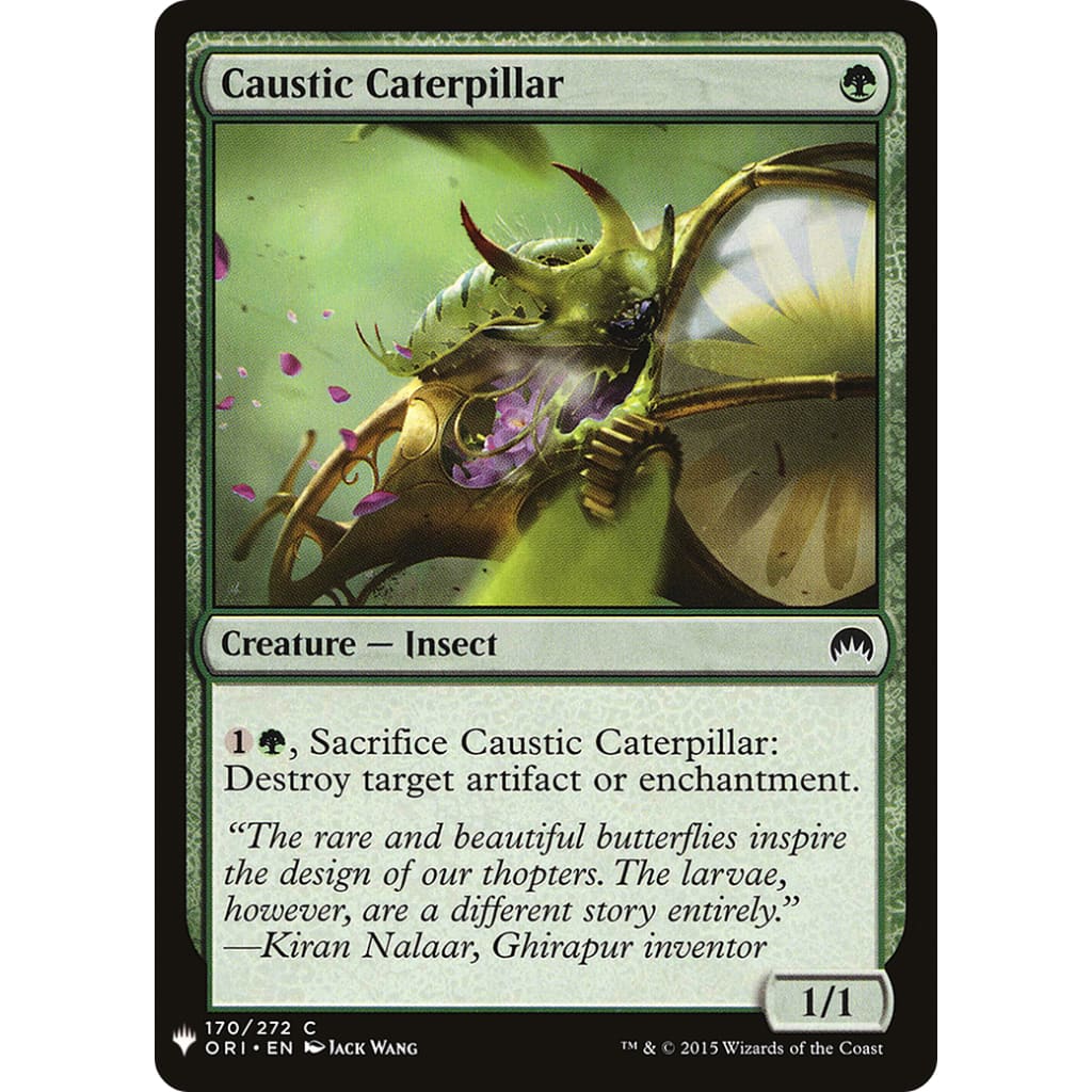 Caustic Caterpillar (PLST-ORI-170) - Single